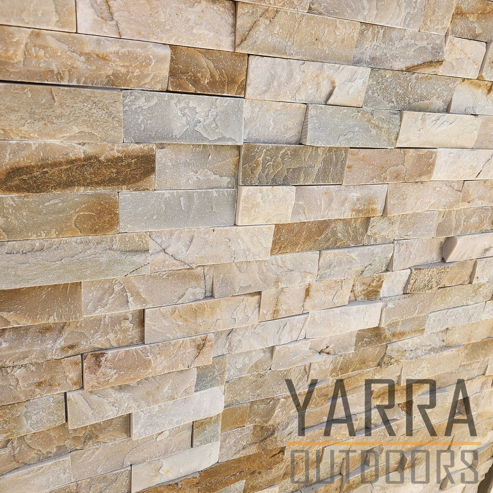 Autumn Stack Stone Wall Panels | Natural Stone Cladding – Yarra Outdoors
