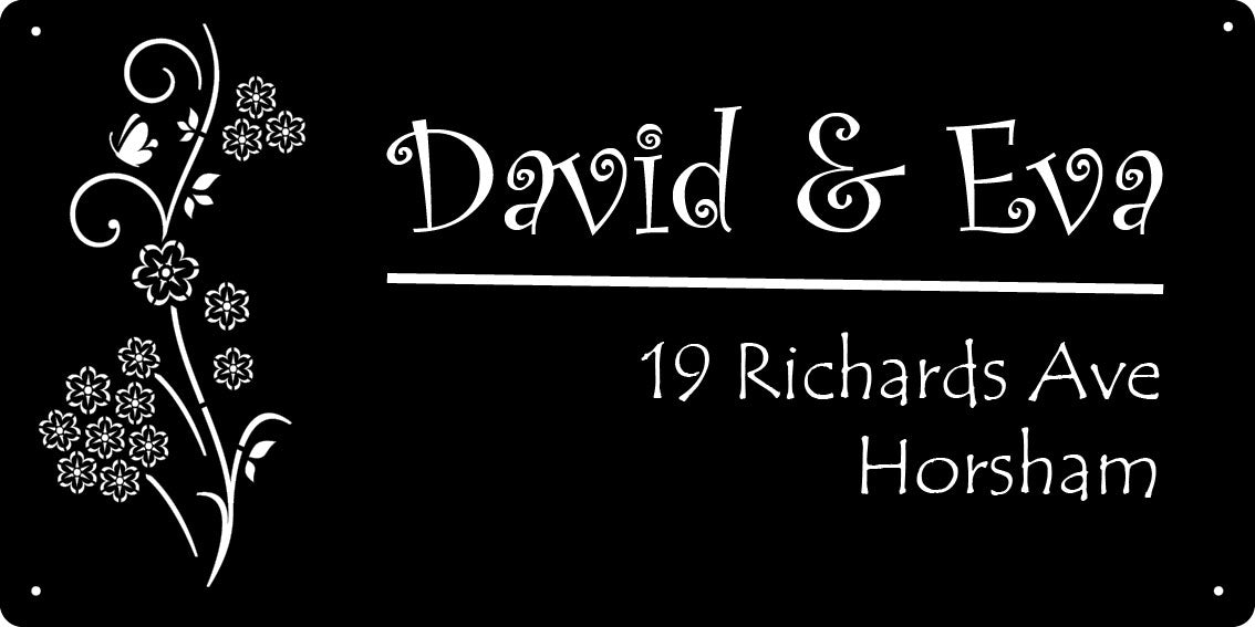 Customized Home Sign 200x400mm Laser cut - D&E